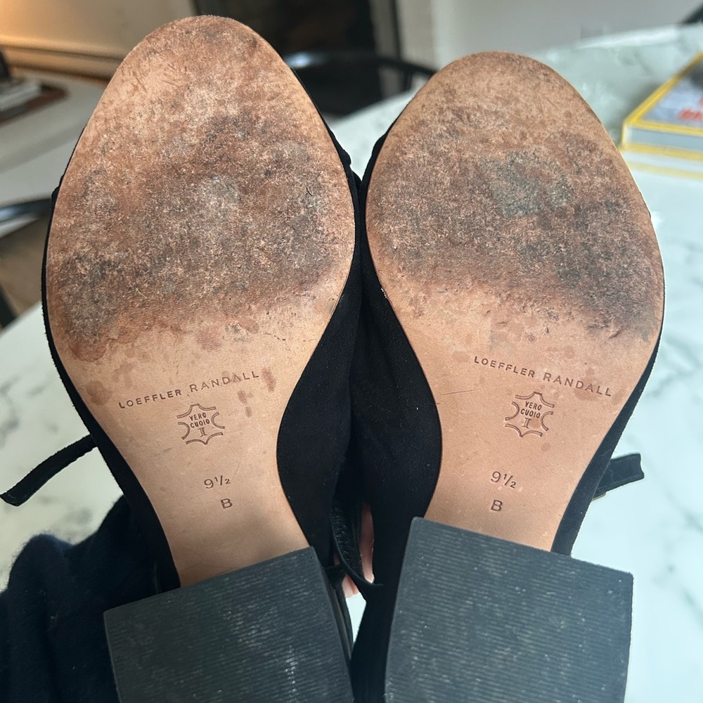 Loeffler Randall Black Women's Heeled Sandals - Picture 5 of 5